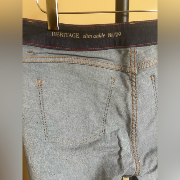 Talbots Jeans Heritage Slim Ankle Dark Wash Navy Blue Size 8P/29 - Picture 11 of 15